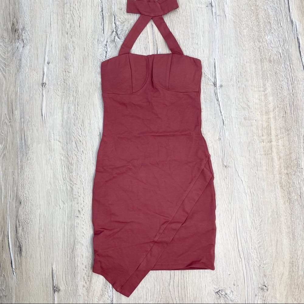 Fashion Nova Halter Mini Dress Sz XS - Picture 1 of 9